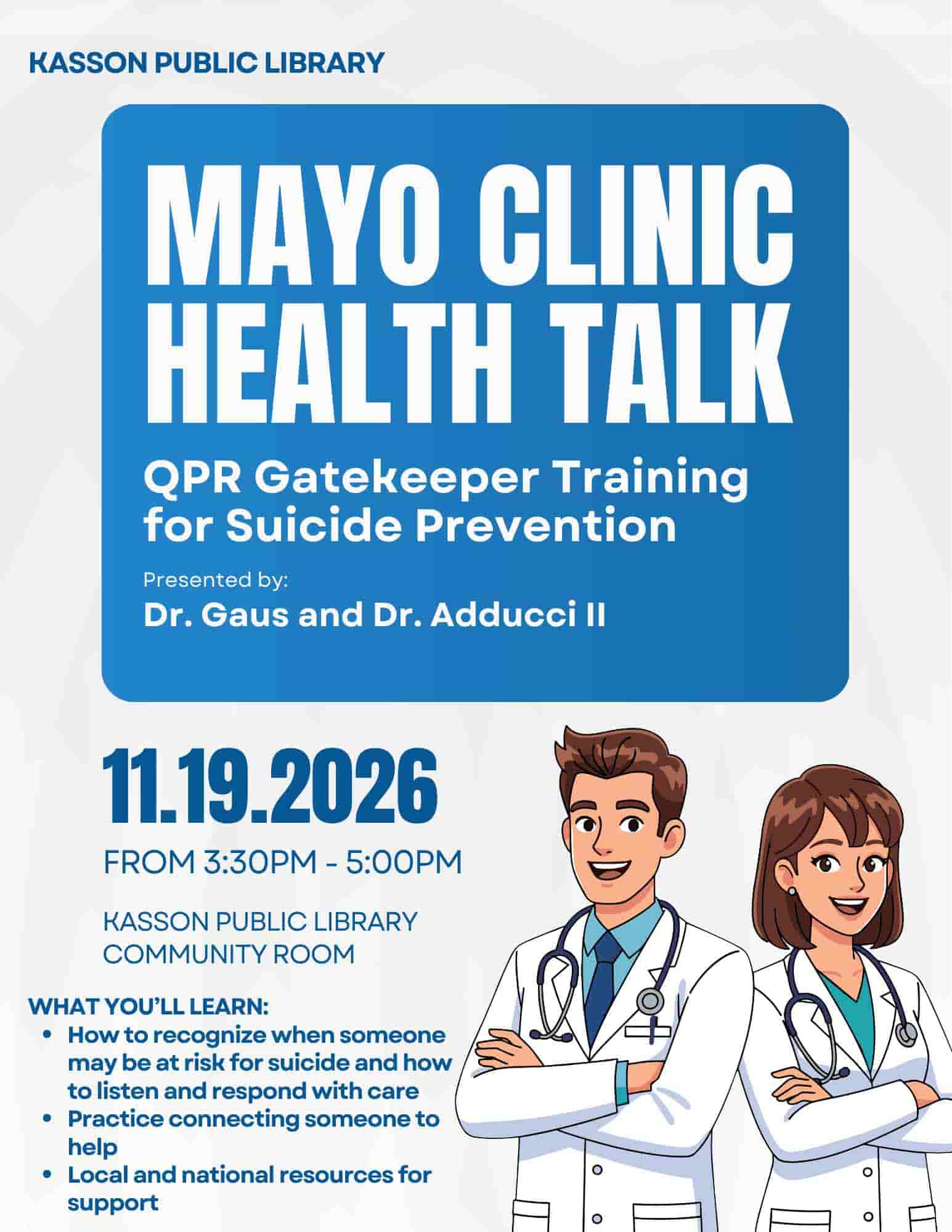 MayoHealthTalkSuicidePrevention