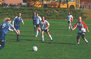Sports: Kids playing soccer